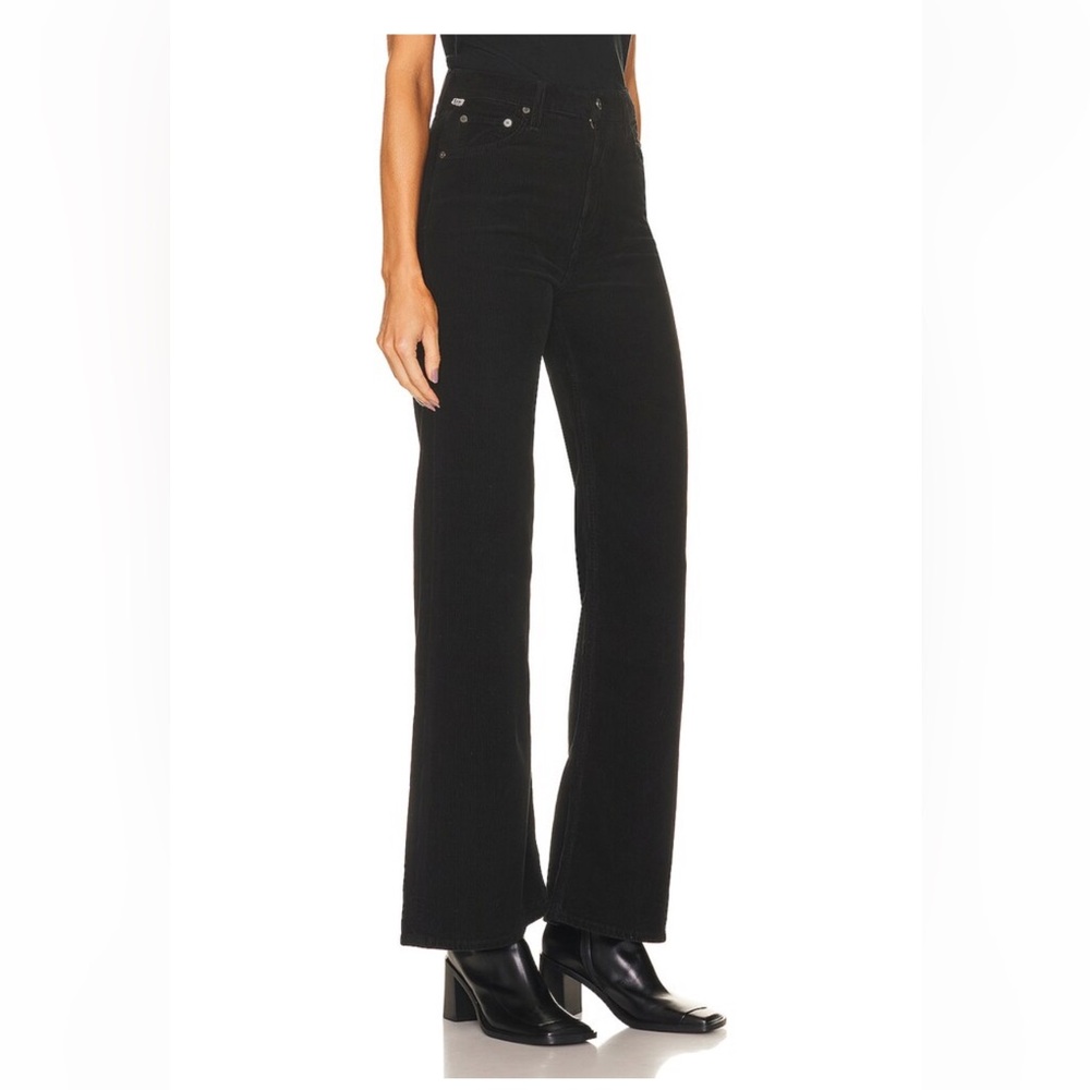 Citizens of Humanity Paloma Baggy in Corduroy 28 Black - Picture 4 of 12